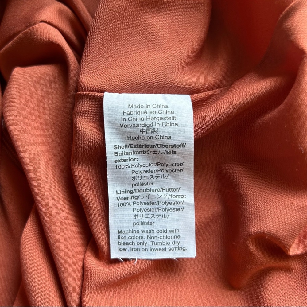 Madewell Terracotta Floral Short Flutter Sleeve Scoop Neck Midi Dress Size 6 - Picture 12 of 12